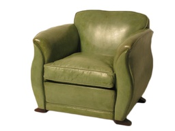 Tulip leather club chair